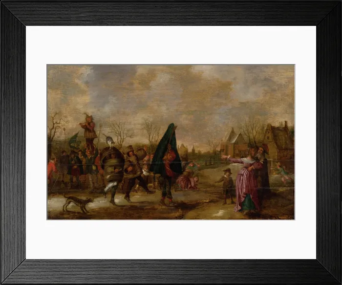 Framed Print : Carnival Procession, 1660-1680. Creator: Unknown