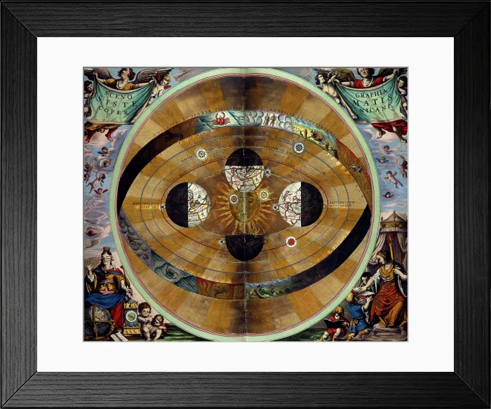 Framed Print : The Copernican System, 1660. Creator: Unknown Framed Print : The Copernican System, 1660. Creator: Unknown