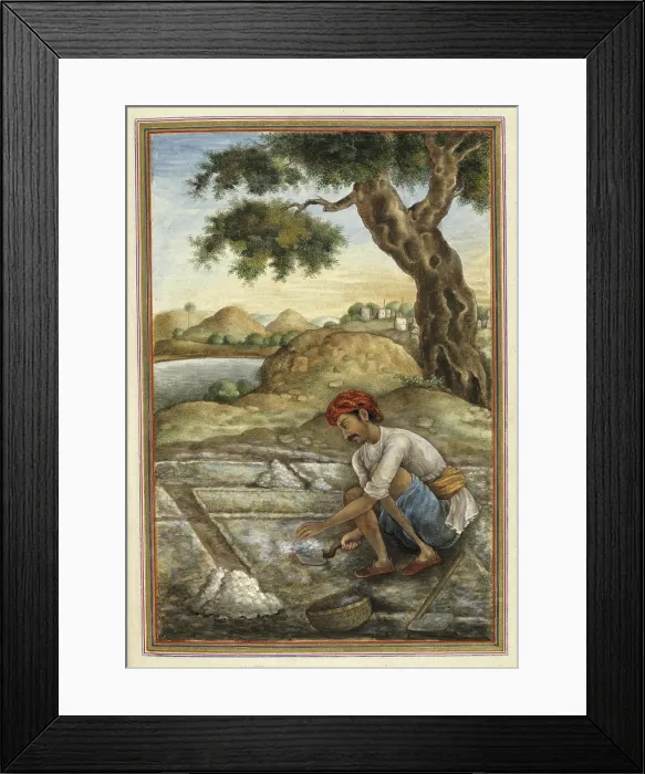 Framed Print : Luniya, a caste of salt-diggers, 1825. Creator: Anon Framed Print : Luniya, a caste of salt-diggers, 1825. Creator: Anon