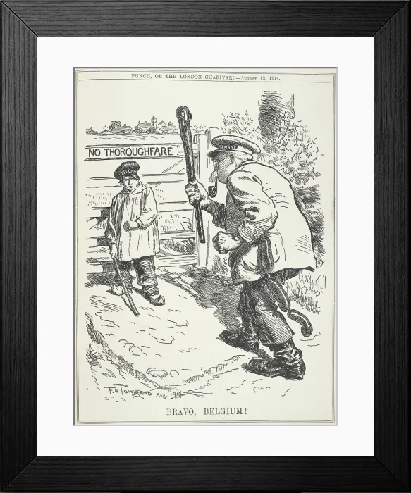 Framed Print : Bravo, Belgium!, 1914. Creator: Unknown