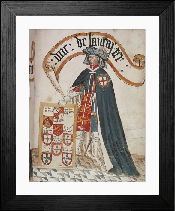 Framed Print : Henry, Duke of Lancaster, (c1440-1450). Creator: Unknown Framed Print : Henry, Duke of Lancaster, (c1440-1450). Creator: Unknown