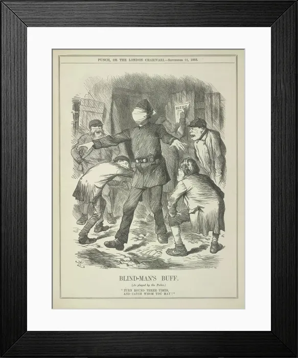 Framed Print : Blind-man's buff, 1888. Creator: John Tenniel. Blind-man's buff, 1888. Creator: John Tenniel Framed Print : Blind-man's buff, 1888. Creator: John Tenniel. Blind-man's buff, 1888. Creator: John Tenniel