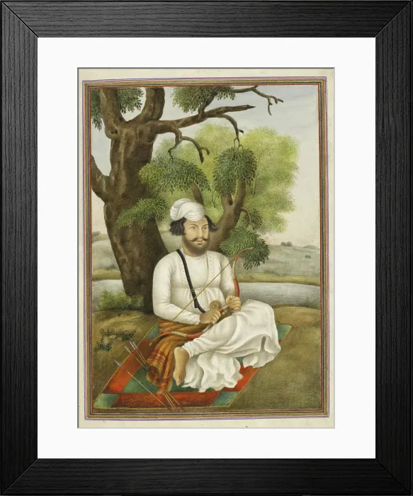 Framed Print : Qusuri or Kusuri an Afghan of Kasur, 1825. Creator: Anon Framed Print : Qusuri or Kusuri an Afghan of Kasur, 1825. Creator: Anon