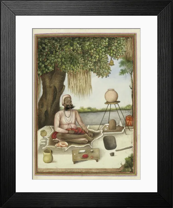Framed Print : Sannyasi a Saiva mendicant, 1825. Creator: Anon Framed Print : Sannyasi a Saiva mendicant, 1825. Creator: Anon