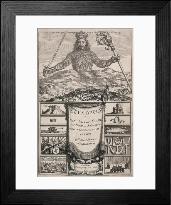 Framed Print : Leviathan, 1651. Creator: Unknown Framed Print : Leviathan, 1651. Creator: Unknown