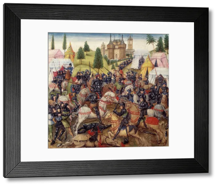Framed Print : Battle of Hastings, 1066, (second half of 15th century). Creator: Unknown Framed Print : Battle of Hastings, 1066, (second half of 15th century). Creator: Unknown