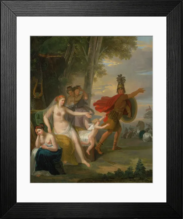 Framed Print : Hector Bidding Farewell To Andromache, 1753. Creator: Adam Friedrich Oeser Framed Print : Hector Bidding Farewell To Andromache, 1753. Creator: Adam Friedrich Oeser