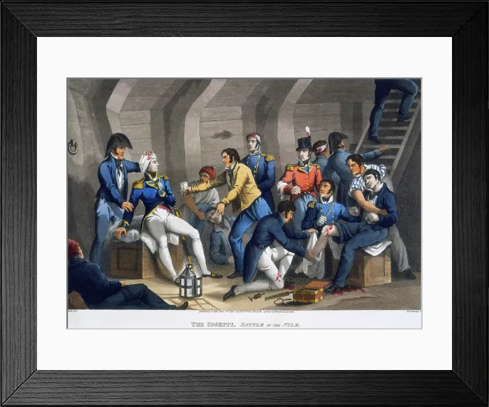Framed Print : The Cockpit, Battle of the Nile, 1819. Creator: Matthew Dubourg. The Cockpit, Battle of the Nile, 1819. Creator: Matthew Dubourg Framed Print : The Cockpit, Battle of the Nile, 1819. Creator: Matthew Dubourg. The Cockpit, Battle of the Nile, 1819. Creator: Matthew Dubourg