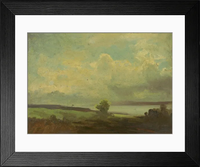 Framed Print : Landscape study, 1850-1870. Creator: Adolf Heinrich Lier Framed Print : Landscape study, 1850-1870. Creator: Adolf Heinrich Lier