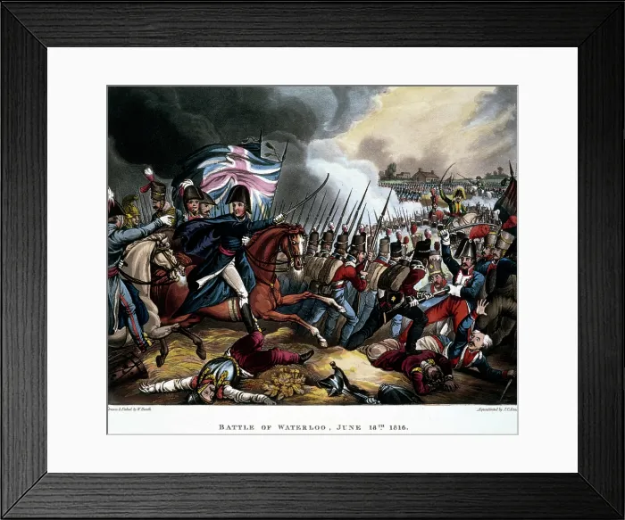 Framed Print : Battle of Waterloo, June 18th 1815, 1819. Creators: William Heath, Joseph Constantine Stadler Framed Print : Battle of Waterloo, June 18th 1815, 1819. Creators: William Heath, Joseph Constantine Stadler
