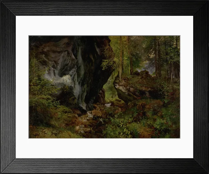 Framed Print : Forest interior, 1845-1860. Creator: Alexander Brodszky Framed Print : Forest interior, 1845-1860. Creator: Alexander Brodszky