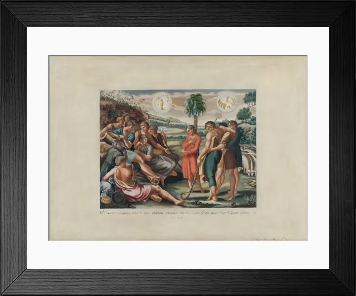 Framed Print : Biblical Scene I, 1845-1856. Creator: Alexander Belopotocky Framed Print : Biblical Scene I, 1845-1856. Creator: Alexander Belopotocky