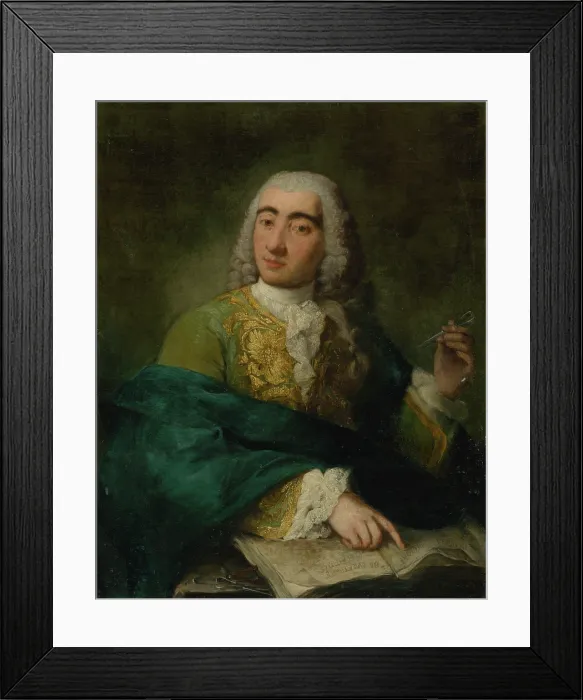 Framed Print : Portrait of a physician, 1760. Creator: Unknown Framed Print : Portrait of a physician, 1760. Creator: Unknown