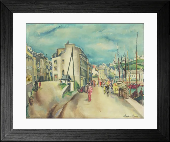 Framed Print : Port in Audierne, c1935. Creator: Armin Stern Framed Print : Port in Audierne, c1935. Creator: Armin Stern