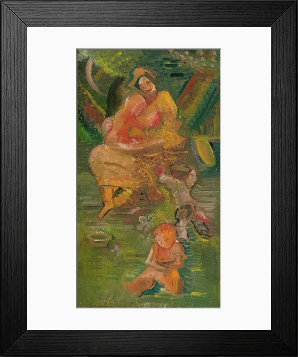 Framed Print : Mother with Children, 1935-1940. Creator: Arnold Peter Weisz-Kubincan Framed Print : Mother with Children, 1935-1940. Creator: Arnold Peter Weisz-Kubincan