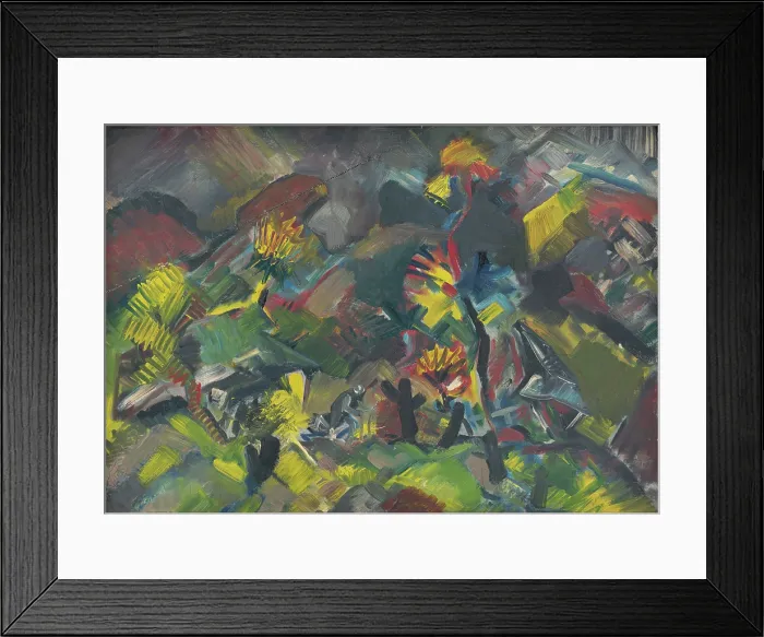Framed Print : Mountain Landscape, 1940-1944. Creator: Arnold Peter Weisz-Kubincan Framed Print : Mountain Landscape, 1940-1944. Creator: Arnold Peter Weisz-Kubincan