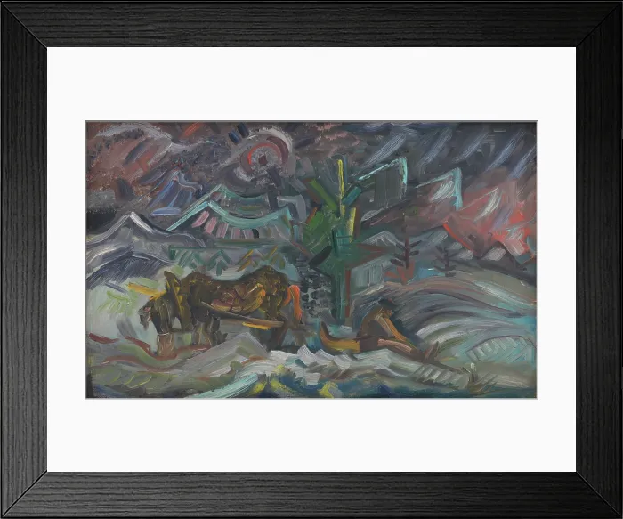 Framed Print : Resting Farmers, 1940-1944. Creator: Arnold Peter Weisz-Kubincan Framed Print : Resting Farmers, 1940-1944. Creator: Arnold Peter Weisz-Kubincan