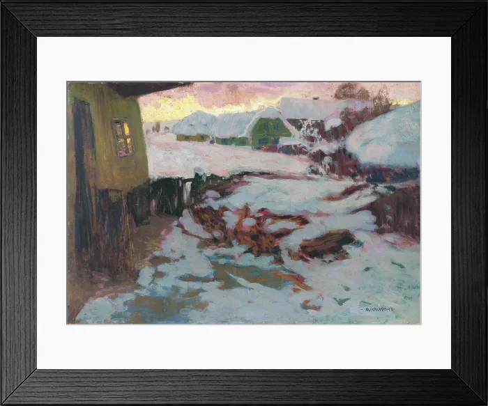 Framed Print : Winter landscape, c1915. Creator: Alois Kalvoda Framed Print : Winter landscape, c1915. Creator: Alois Kalvoda