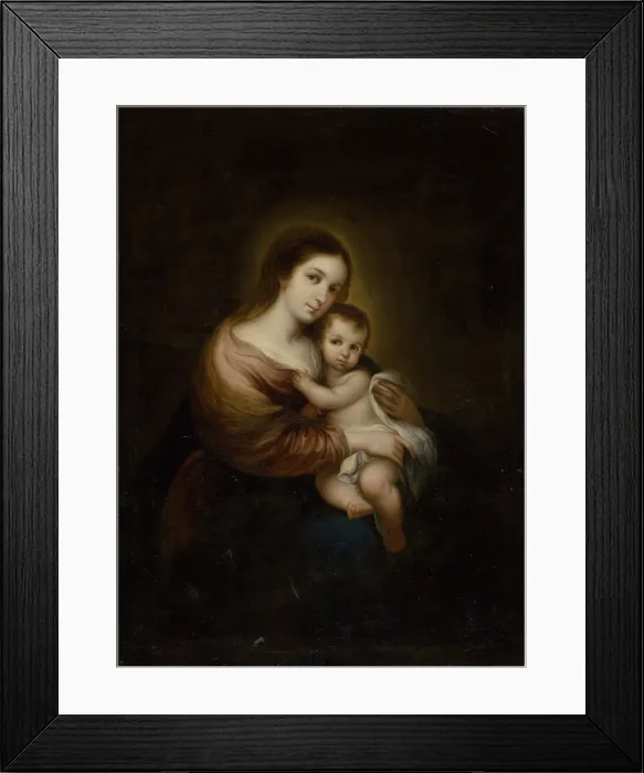 Framed Print : Madonna and Child, 1740-1750. Creator: Alonso Miguel de Tovar Framed Print : Madonna and Child, 1740-1750. Creator: Alonso Miguel de Tovar