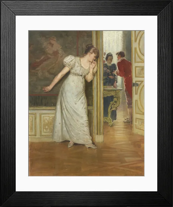 Framed Print : Courting, 1893. Creator: Andor Dudits Framed Print : Courting, 1893. Creator: Andor Dudits
