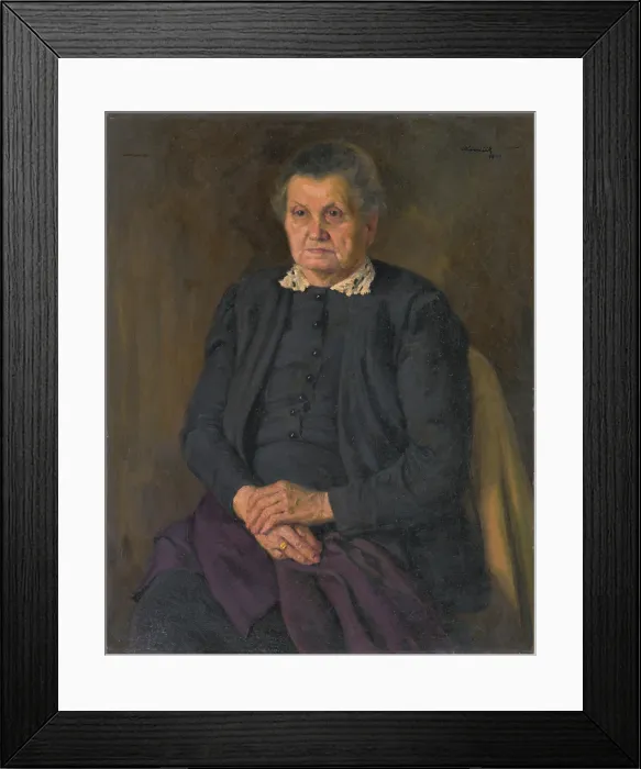 Framed Print : Portrait of a mother, 1949. Creator: Andrej Kovacik Framed Print : Portrait of a mother, 1949. Creator: Andrej Kovacik