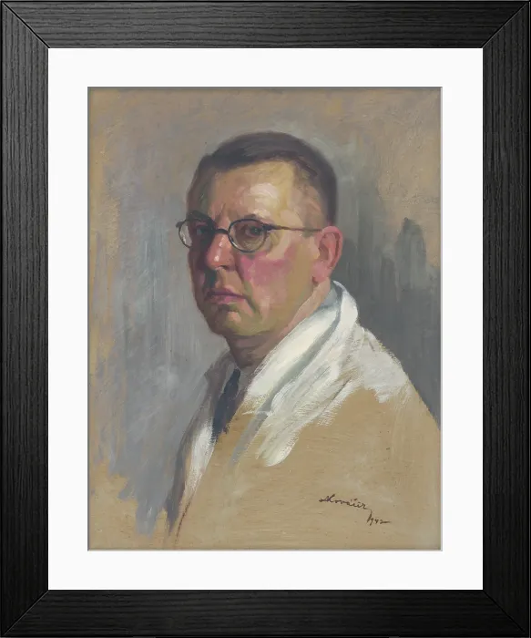 Framed Print : Self-Portrait, 1942. Creator: Andrej Kovacik Framed Print : Self-Portrait, 1942. Creator: Andrej Kovacik