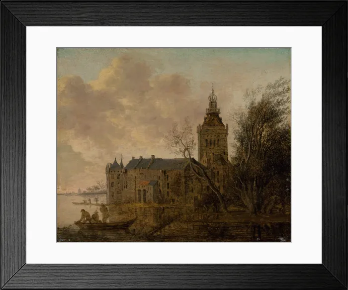 Framed Print : Chateau Montfoort, 1653. Creator: Anthonie Jansz van der Croos Framed Print : Chateau Montfoort, 1653. Creator: Anthonie Jansz van der Croos