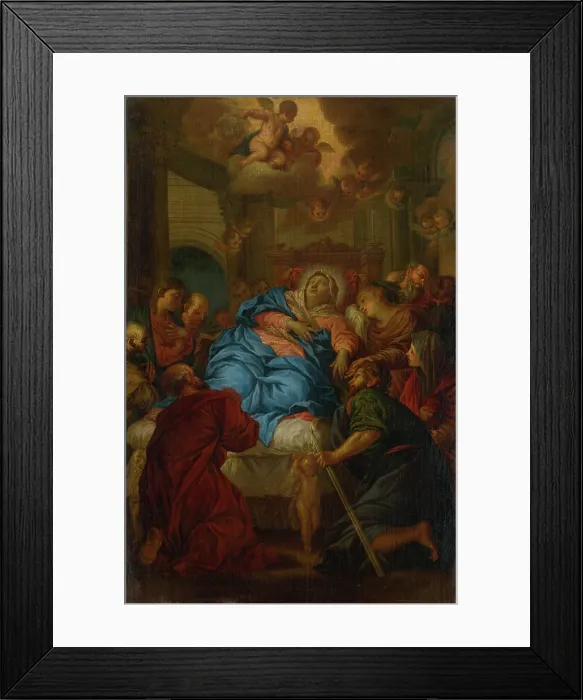 Framed Print : Death of the Virgin Mary, 1620-1630. Creator: Giovanni Antonio Merli Framed Print : Death of the Virgin Mary, 1620-1630. Creator: Giovanni Antonio Merli