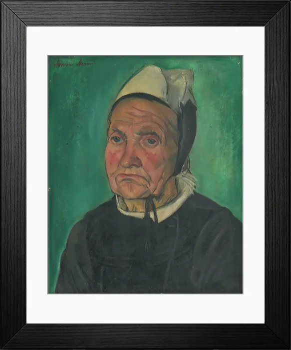 Framed Print : Head of a Breton Woman, 1930-1935. Creator: Armin Stern Framed Print : Head of a Breton Woman, 1930-1935. Creator: Armin Stern