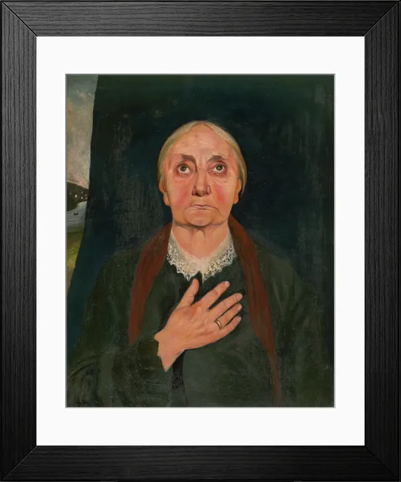 Framed Print : Old Woman at Prayer, 1900. Creator: Csontvary Kosztka Tivada Framed Print : Old Woman at Prayer, 1900. Creator: Csontvary Kosztka Tivada