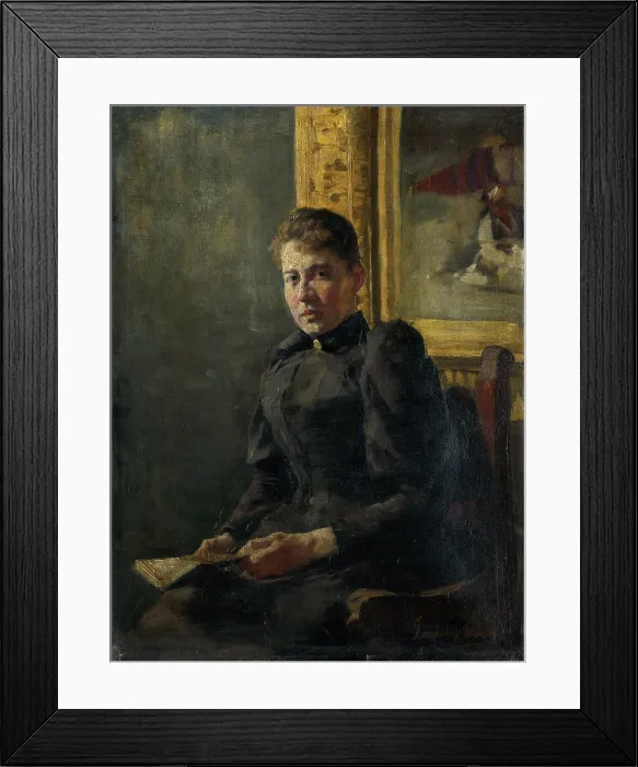 Framed Print : Portrait of a woman, 1840-1845. Creator: Teodor Zemplenyi