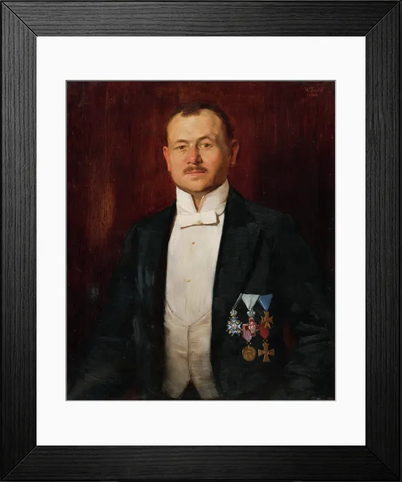 Framed Print : Portrait of sculptor Jan Koniar, 1913. Creator: Uros Predic Framed Print : Portrait of sculptor Jan Koniar, 1913. Creator: Uros Predic