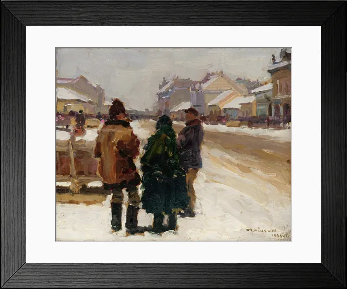 Framed Print : At the Michalovce Market, 1924. Creator: Teodor Jozef Mousson Framed Print : At the Michalovce Market, 1924. Creator: Teodor Jozef Mousson