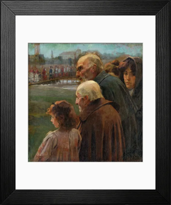 Framed Print : Composition with figures, 1890. Creator: Teodor Zemplenyi Framed Print : Composition with figures, 1890. Creator: Teodor Zemplenyi
