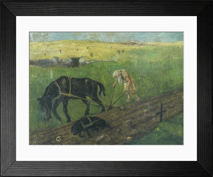 Framed Print : Ploughman, 1933. Creator: Tomas Andraskovic Framed Print : Ploughman, 1933. Creator: Tomas Andraskovic