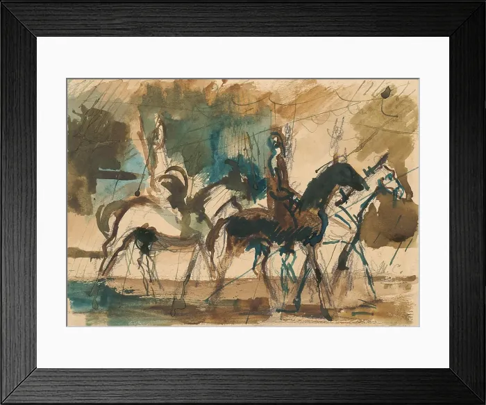 Framed Print : Study for the Riders, 1940-1949. Creator: Cyprian Majernik Framed Print : Study for the Riders, 1940-1949. Creator: Cyprian Majernik