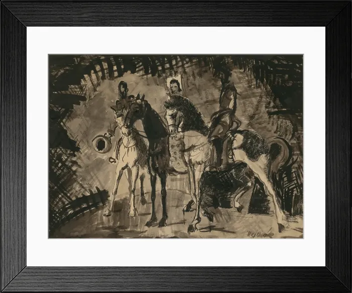 Framed Print : Figure riders, 1938-1942. Creator: Cyprian Majernik Framed Print : Figure riders, 1938-1942. Creator: Cyprian Majernik