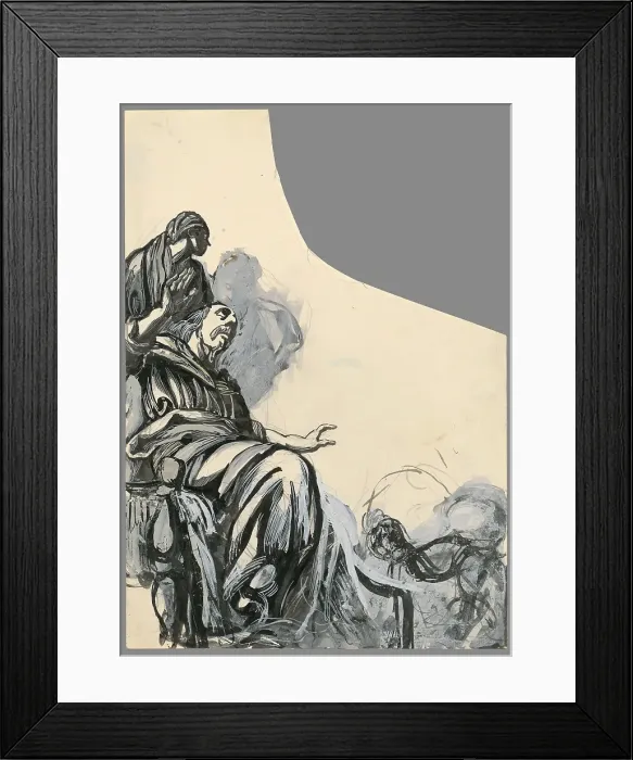 Framed Print : Figural composition, 1940-1944. Creator: Jan Novak Framed Print : Figural composition, 1940-1944. Creator: Jan Novak