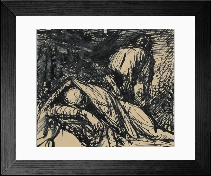Framed Print : Wounded - Night, 1940-1944. Creator: Jan Novak Framed Print : Wounded - Night, 1940-1944. Creator: Jan Novak