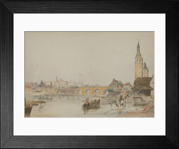 Framed Print : Prague, 1850-1860. Creator: Friedrich Carl von Scheidlin Framed Print : Prague, 1850-1860. Creator: Friedrich Carl von Scheidlin