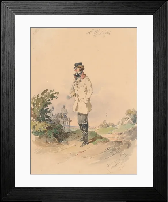 Framed Print : Lieutenant Count Zichi, around 1849. Creator: Friedrich Carl von Scheidlin Framed Print : Lieutenant Count Zichi, around 1849. Creator: Friedrich Carl von Scheidlin