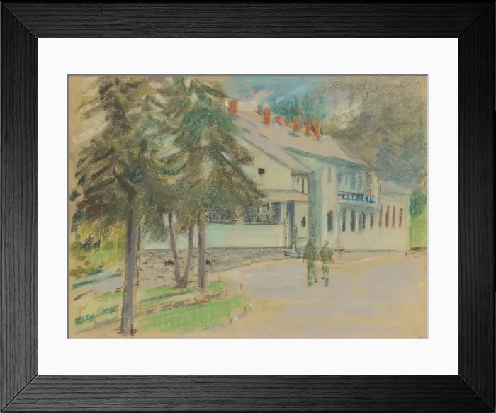 Framed Print : Barracks, 1935-1944. Creator: Arnold Peter Weisz-Kubincan Framed Print : Barracks, 1935-1944. Creator: Arnold Peter Weisz-Kubincan