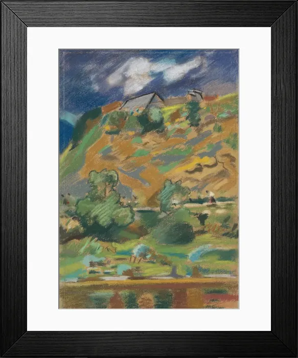 Framed Print : Landscape, around 1940. Creator: Arnold Peter Weisz-Kubincan