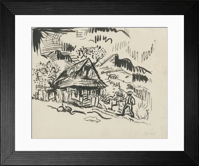 Framed Print : Mountain landscape, 1940 onwards. Creator: Arnold Peter Weisz-Kubincan Framed Print : Mountain landscape, 1940 onwards. Creator: Arnold Peter Weisz-Kubincan