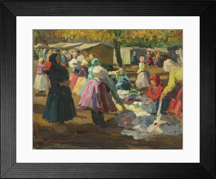Framed Print : At the clothes market I, 1928. Creator: Teodor Jozef Mousson Framed Print : At the clothes market I, 1928. Creator: Teodor Jozef Mousson