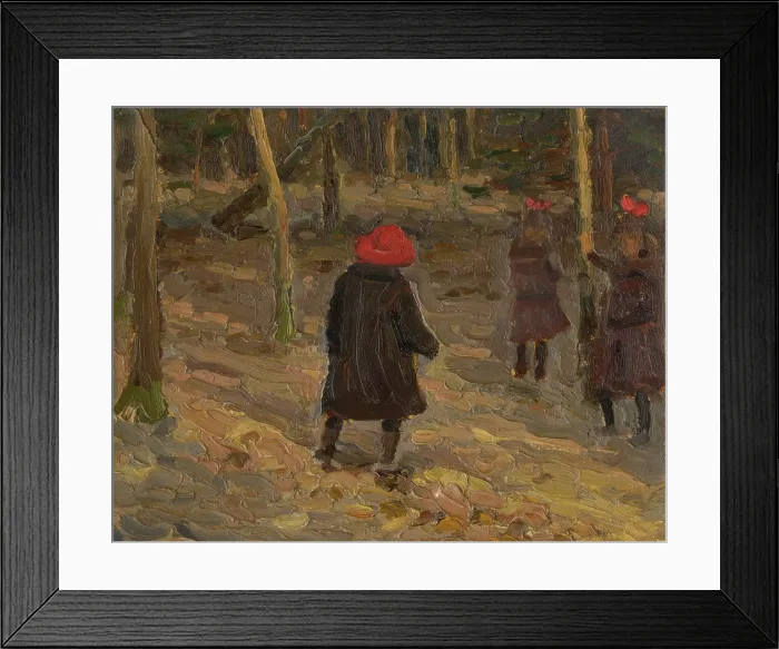 Framed Print : The artist's children in the park, c1930. Creator: Teodor Jozef Mousson. The artist's children in the park, c1930. Creator: Teodor Jozef Mousson Framed Print : The artist's children in the park, c1930. Creator: Teodor Jozef Mousson. The artist's children in the park, c1930. Creator: Teodor Jozef Mousson