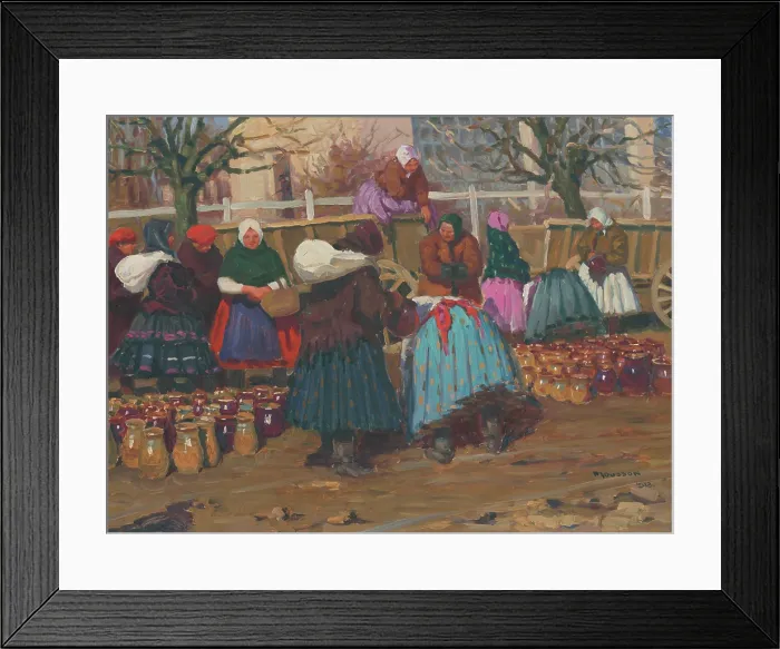 Framed Print : Pots at the market, 1923. Creator: Teodor Jozef Mousson Framed Print : Pots at the market, 1923. Creator: Teodor Jozef Mousson