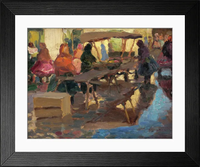Framed Print : Study from a Marketplace, around 1925. Creator: Teodor Jozef Mousson Framed Print : Study from a Marketplace, around 1925. Creator: Teodor Jozef Mousson