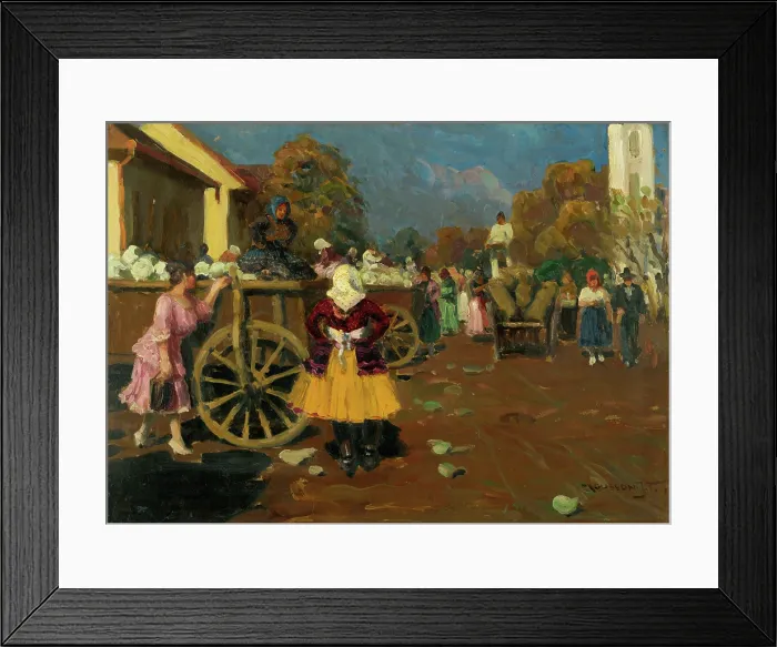 Framed Print : Market in Michalovce I, 1925-1930. Creator: Teodor Jozef Mousson Framed Print : Market in Michalovce I, 1925-1930. Creator: Teodor Jozef Mousson