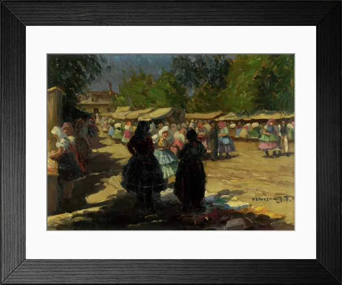Framed Print : Market in Michalovce II, 1925-1930. Creator: Teodor Jozef Mousson Framed Print : Market in Michalovce II, 1925-1930. Creator: Teodor Jozef Mousson